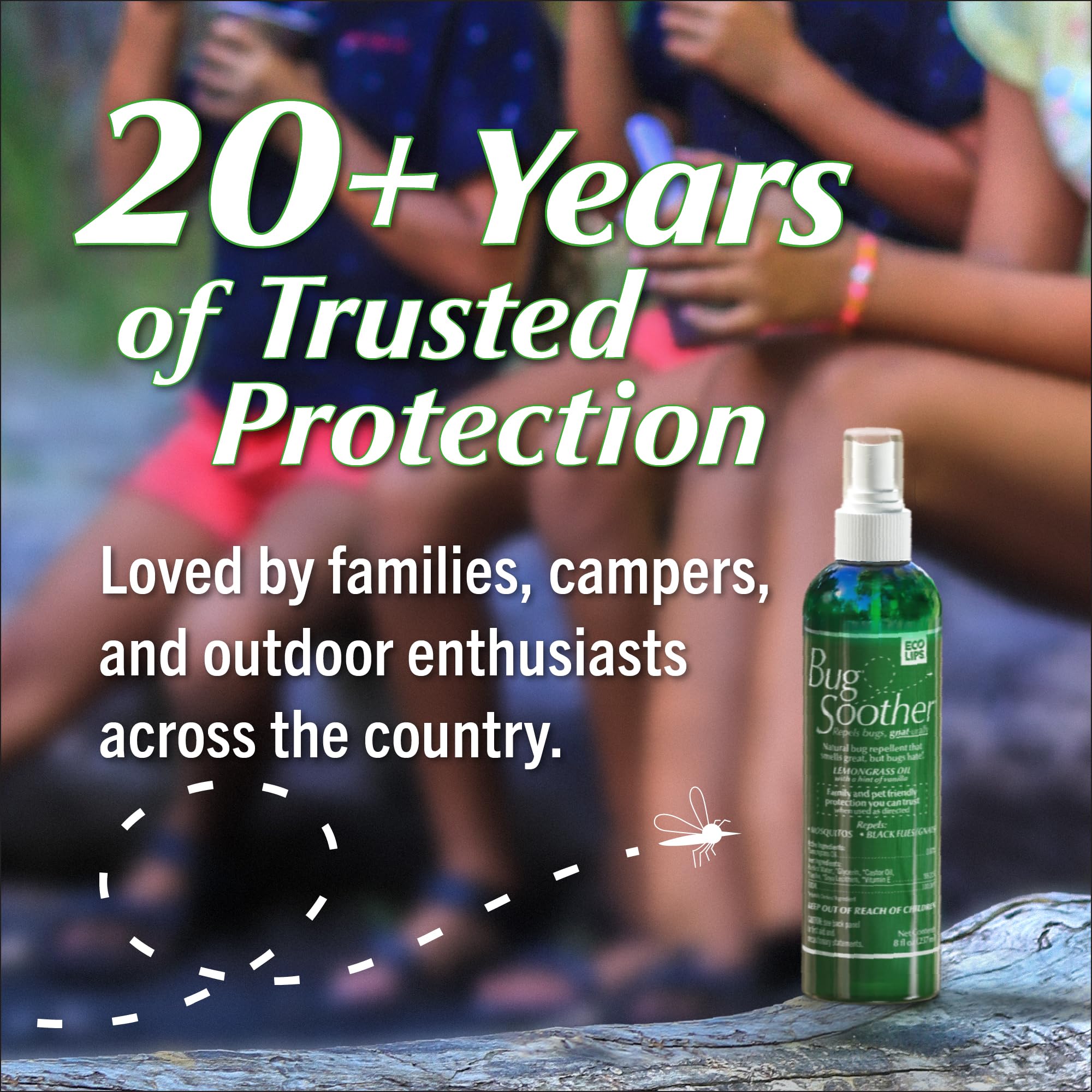Bug Soother insect repellent spray in outdoor setting