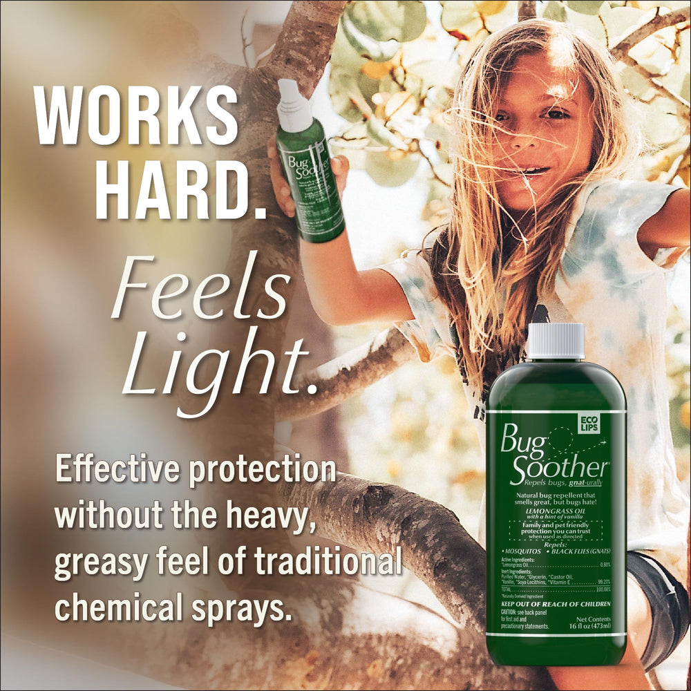 Bug Soother spray being used during a family picnic