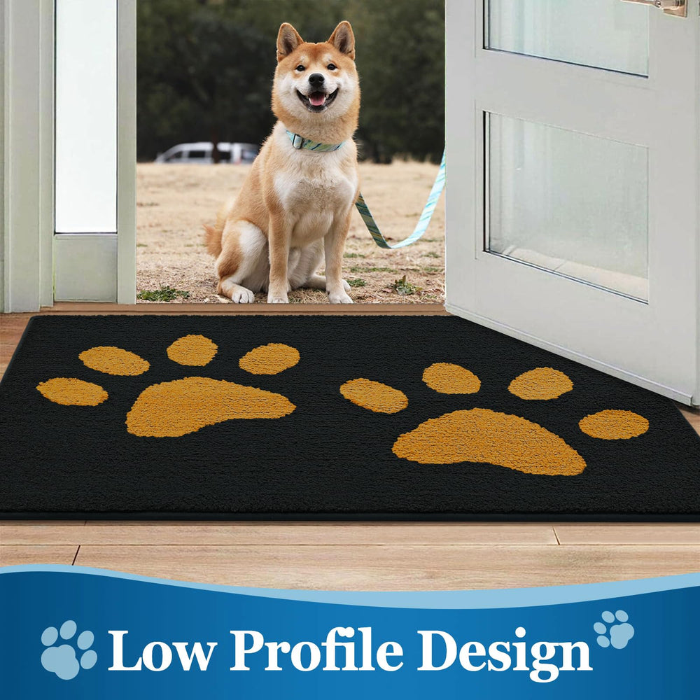Buganda Dog Door Mat 30x20 after washing, showing durability