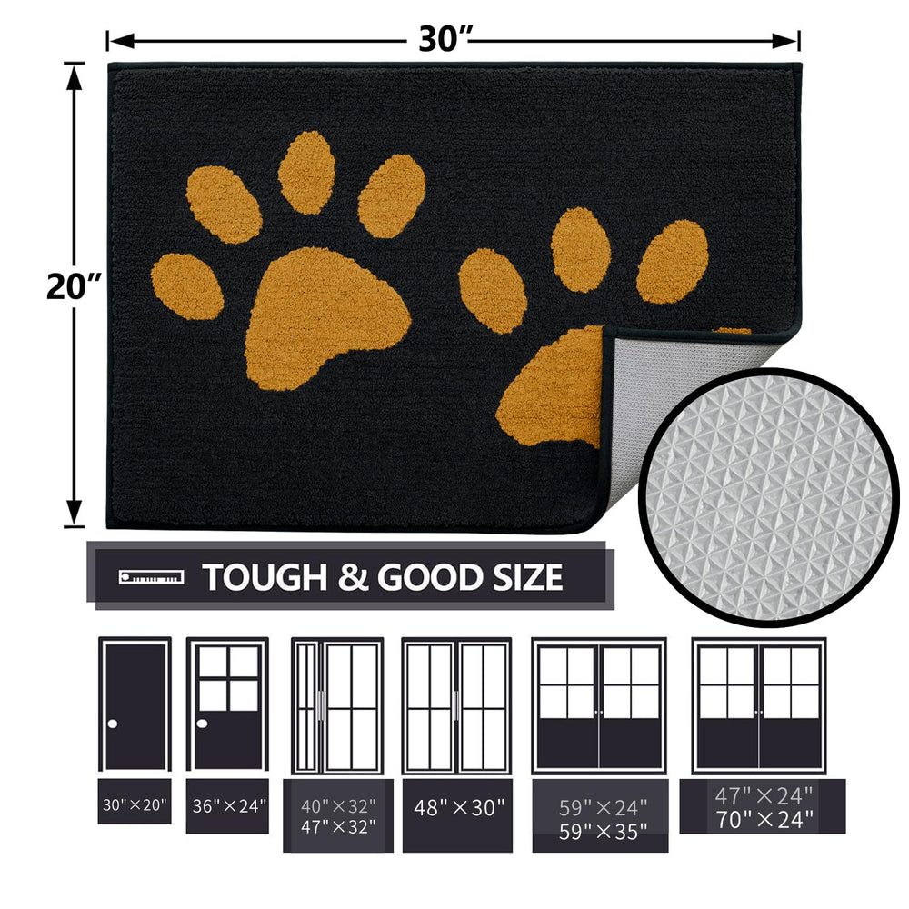Buganda Dog Door Mat 30x20 close-up of edges