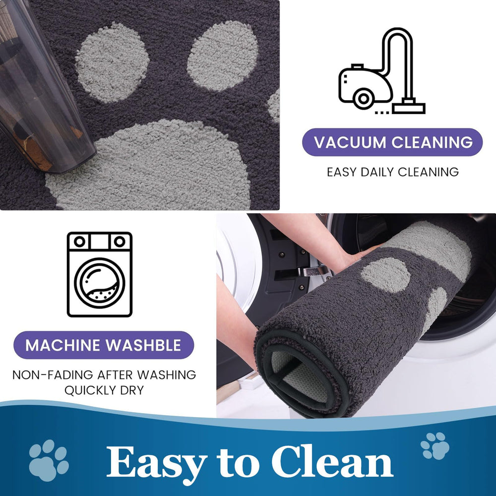 Buganda Dog Door Mat 30x20 dark grey machine washing process