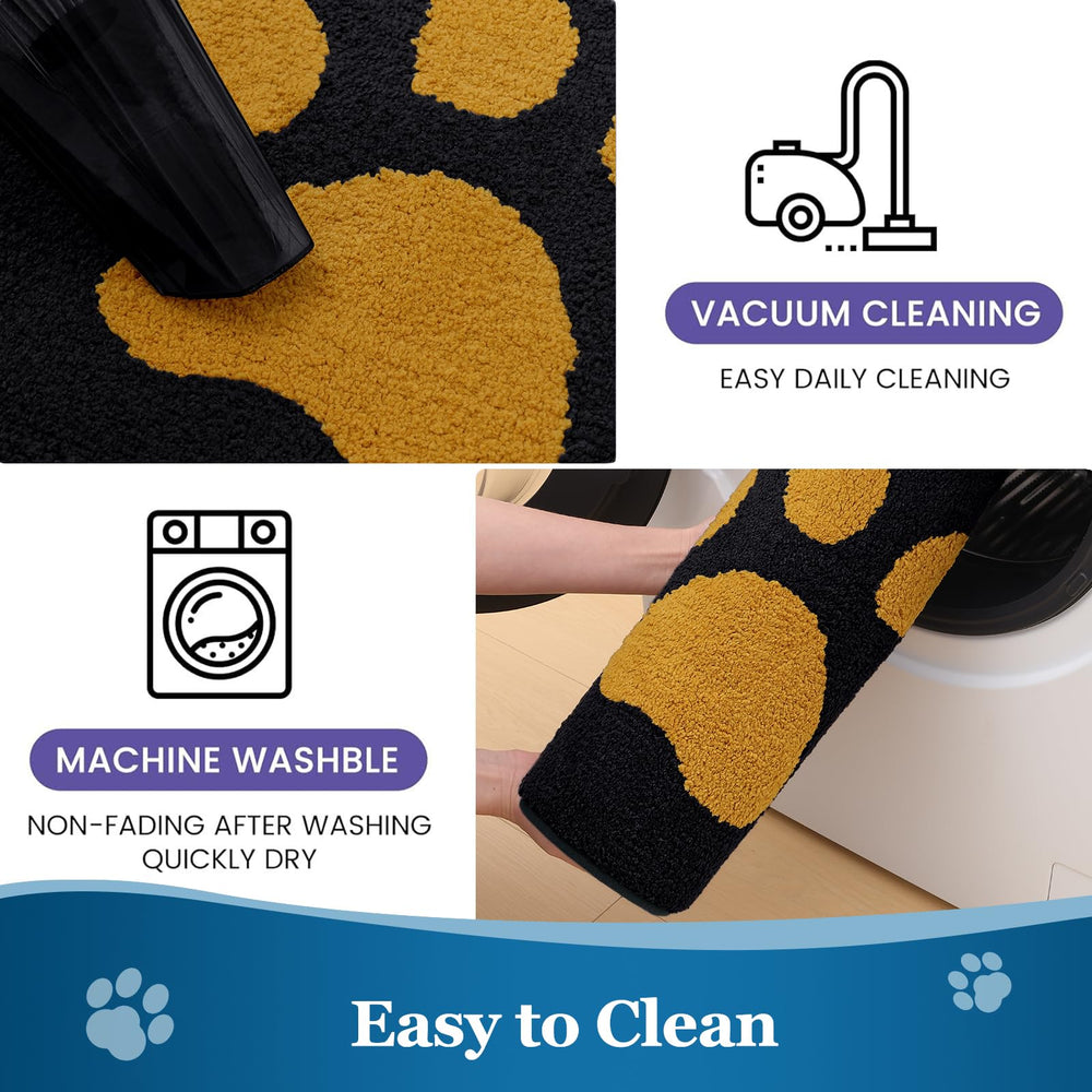 Buganda Dog Door Mat 30x20 used under pet food bowls