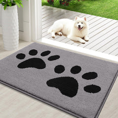 Buganda Dog Door Mat 36x24 grey front view