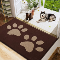 Buganda Dog Door Mat 48x30 brown front view