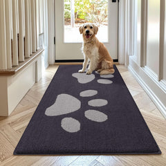Buganda Dog Door Mat 70x24 dark grey front view