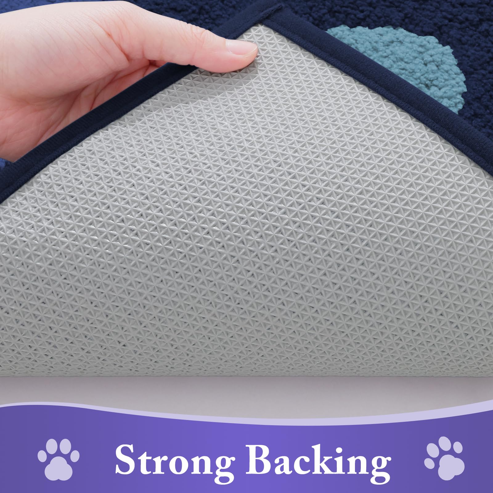 Buganda Dog Door Mat absorbing moisture and dirt