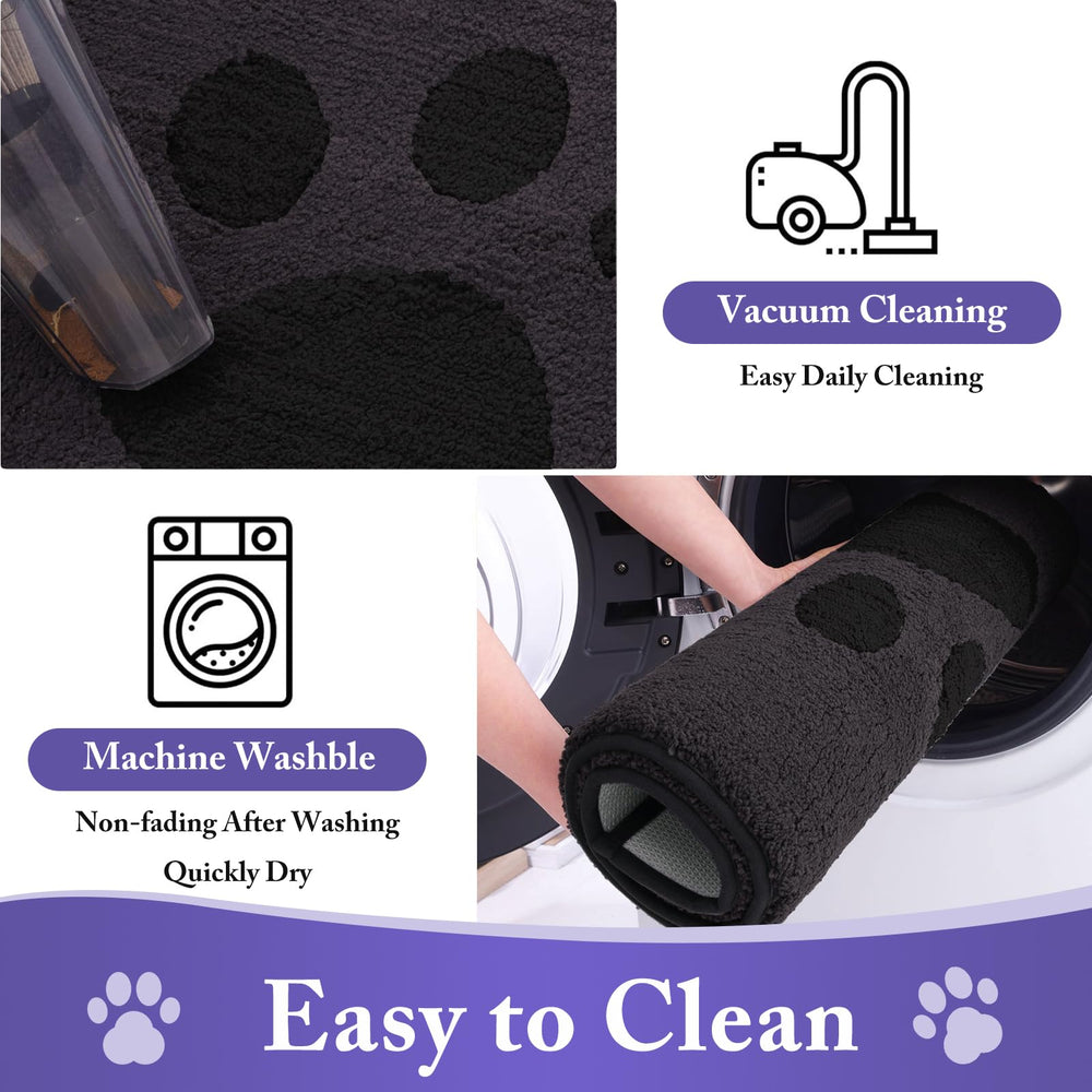 Buganda Dog Door Mat absorbing water and dirt