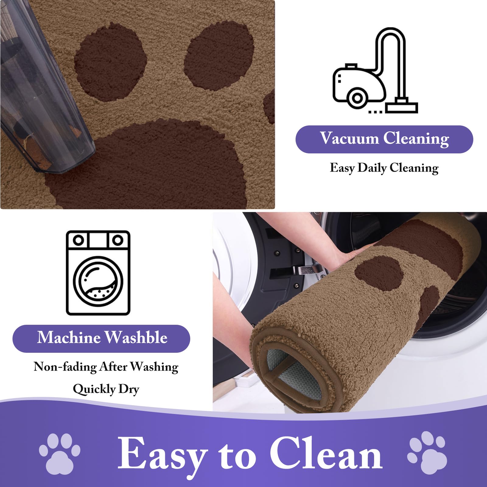 Buganda Dog Door Mat being machine washed for cleaning