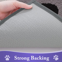 Buganda Dog Door Mat close-up of anti-slip backing