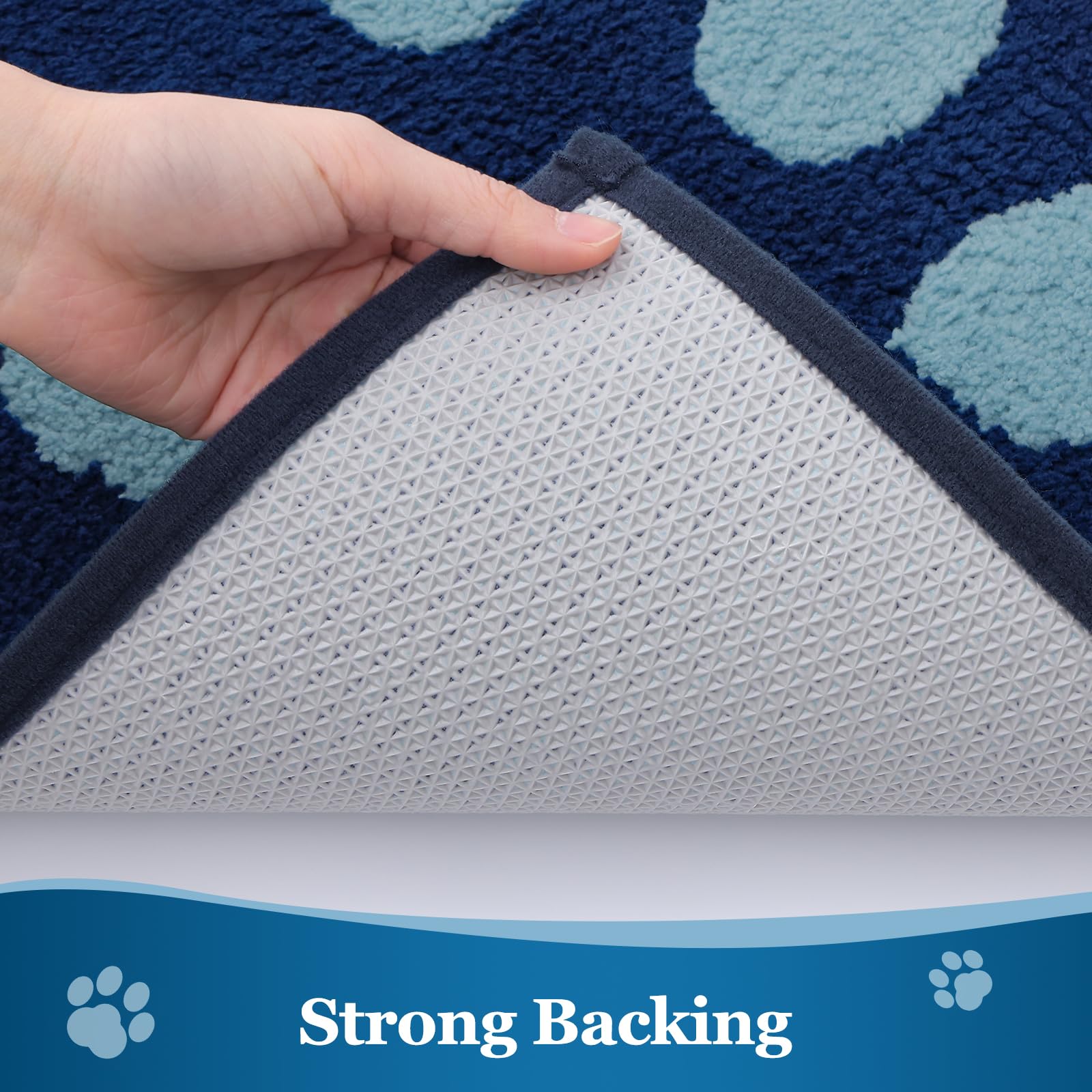 Buganda Dog Door Mat in an entryway setting