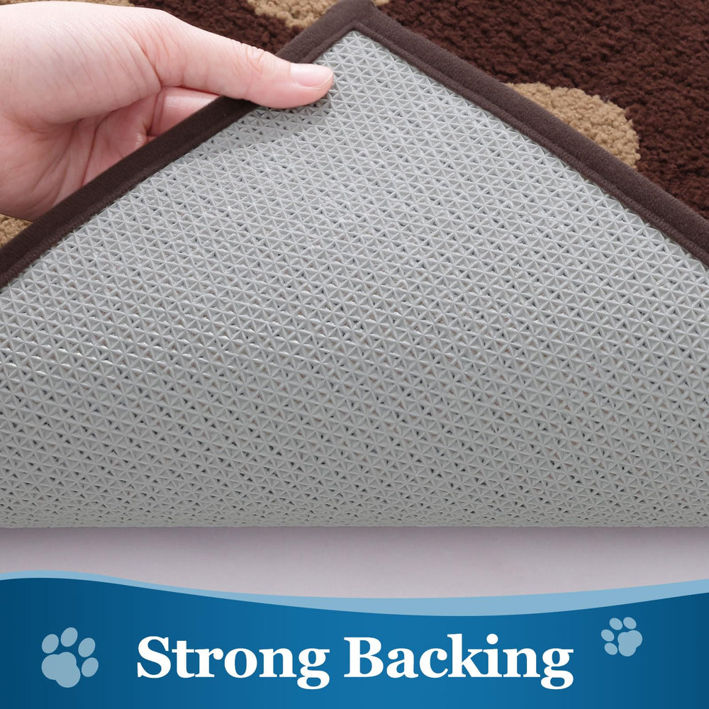 Buganda Dog Door Mat in entryway