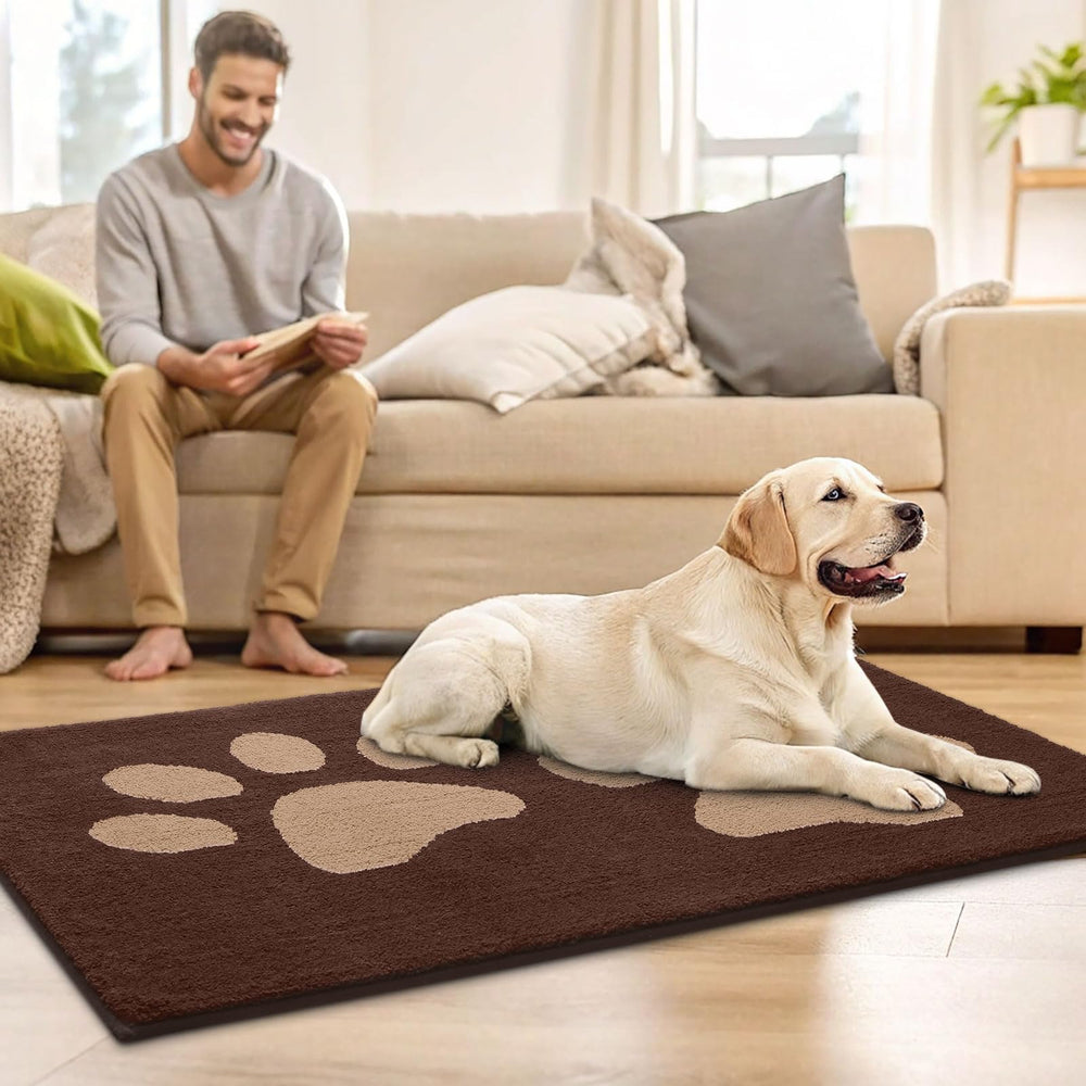 Buganda Dog Door Mat in outdoor setting