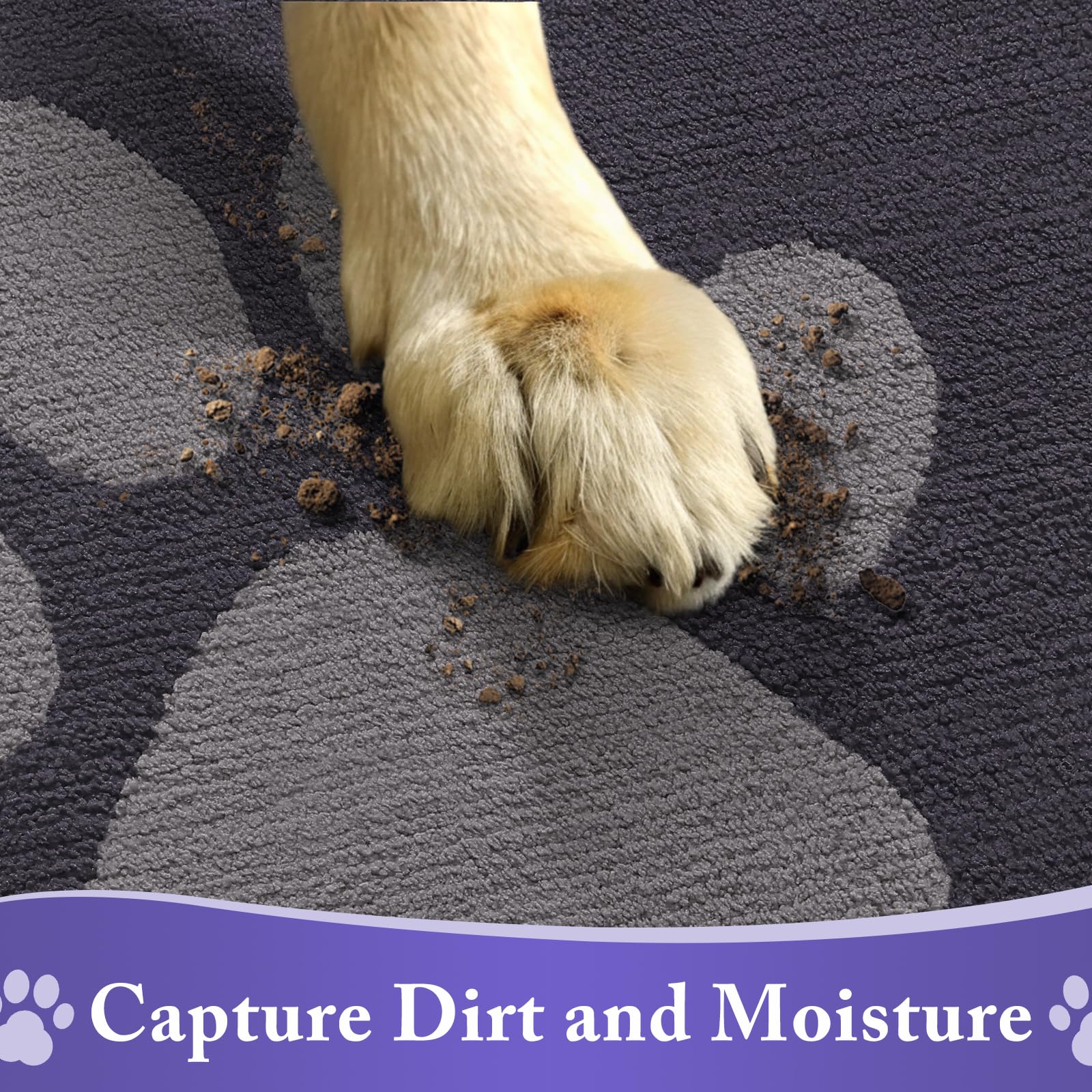 Buganda Dog Door Mat in use at entryway