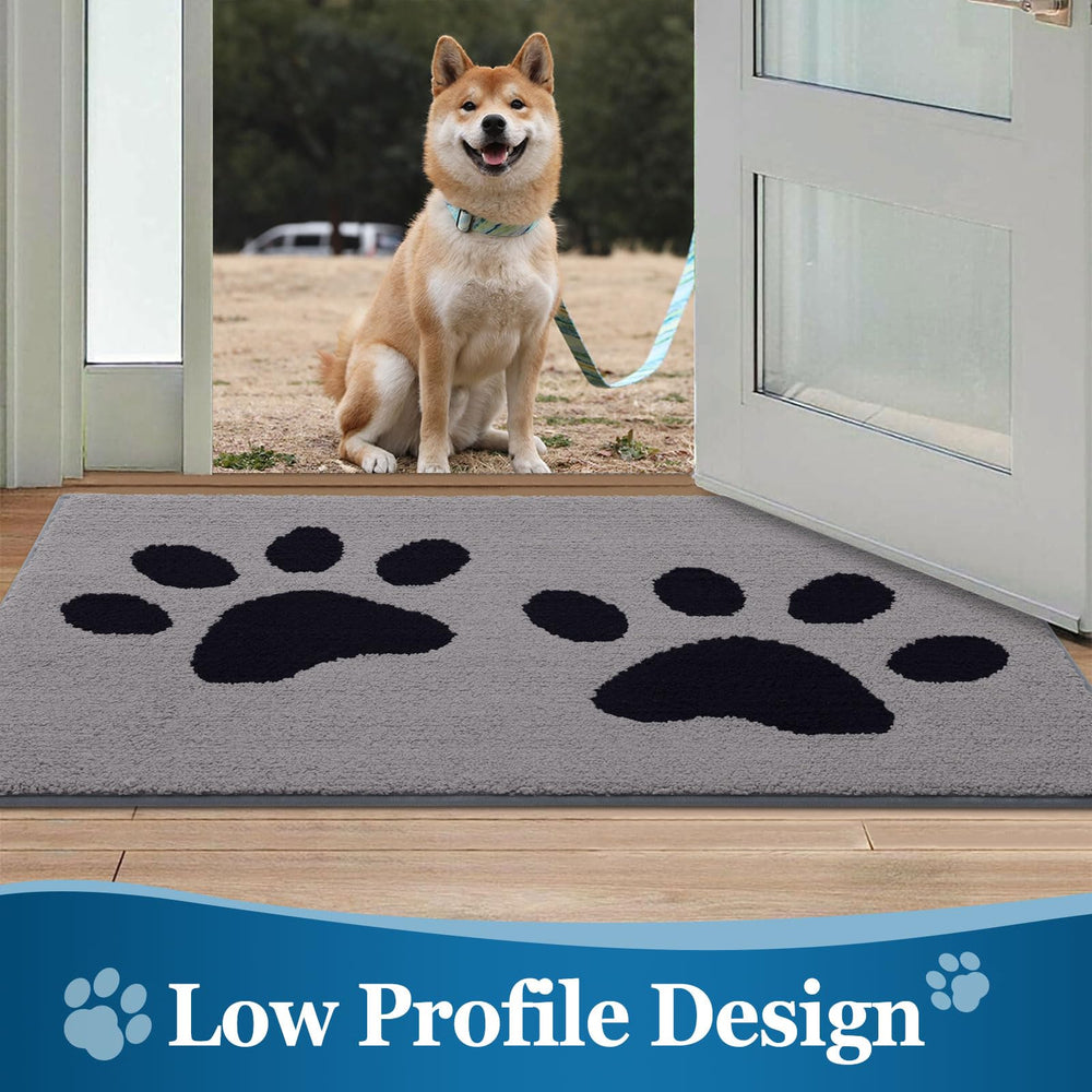 Buganda Dog Door Mat non-slip backing detail