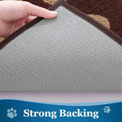 Buganda Dog Door Mat on a clean entryway floor