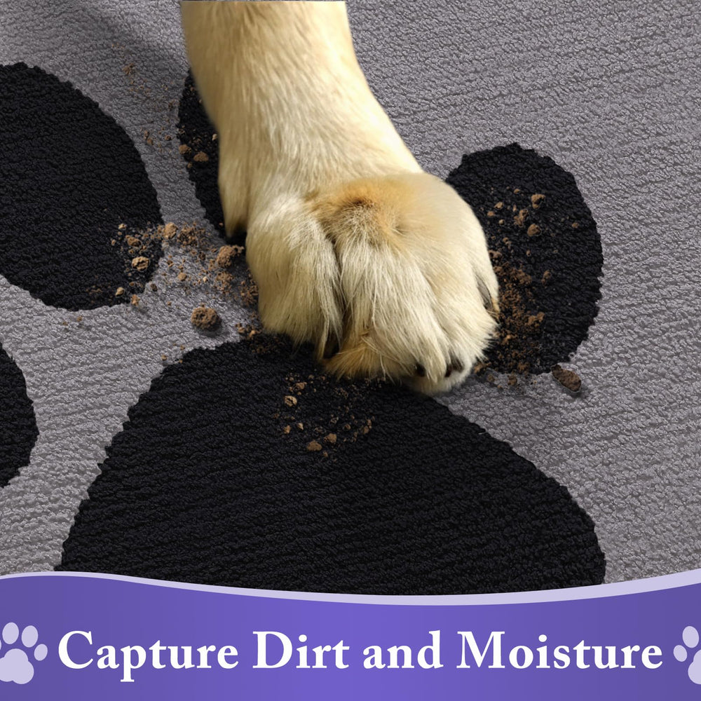 Buganda Dog Door Mat on a clean floor