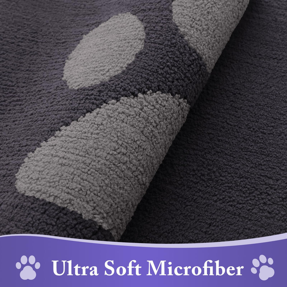 Buganda Dog Door Mat plush microfiber texture close-up