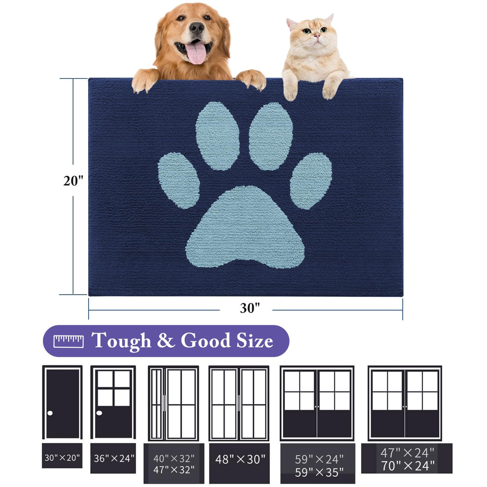 Buganda Dog Door Mat rolled up for storage
