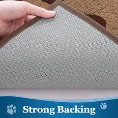 Buganda Dog Door Mat showing absorbent features