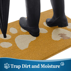 Buganda Dog Door Mat showing absorbent microfiber texture