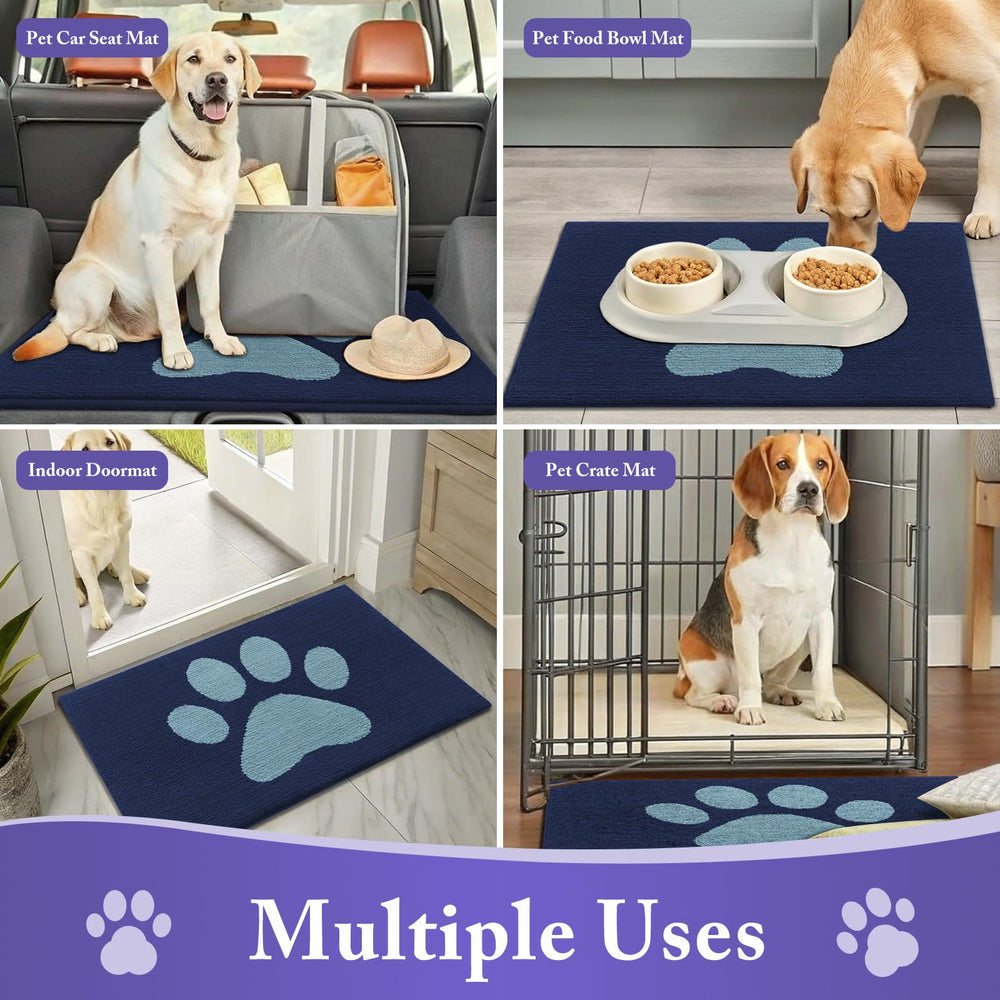 Buganda Dog Door Mat showing anti-slip backing
