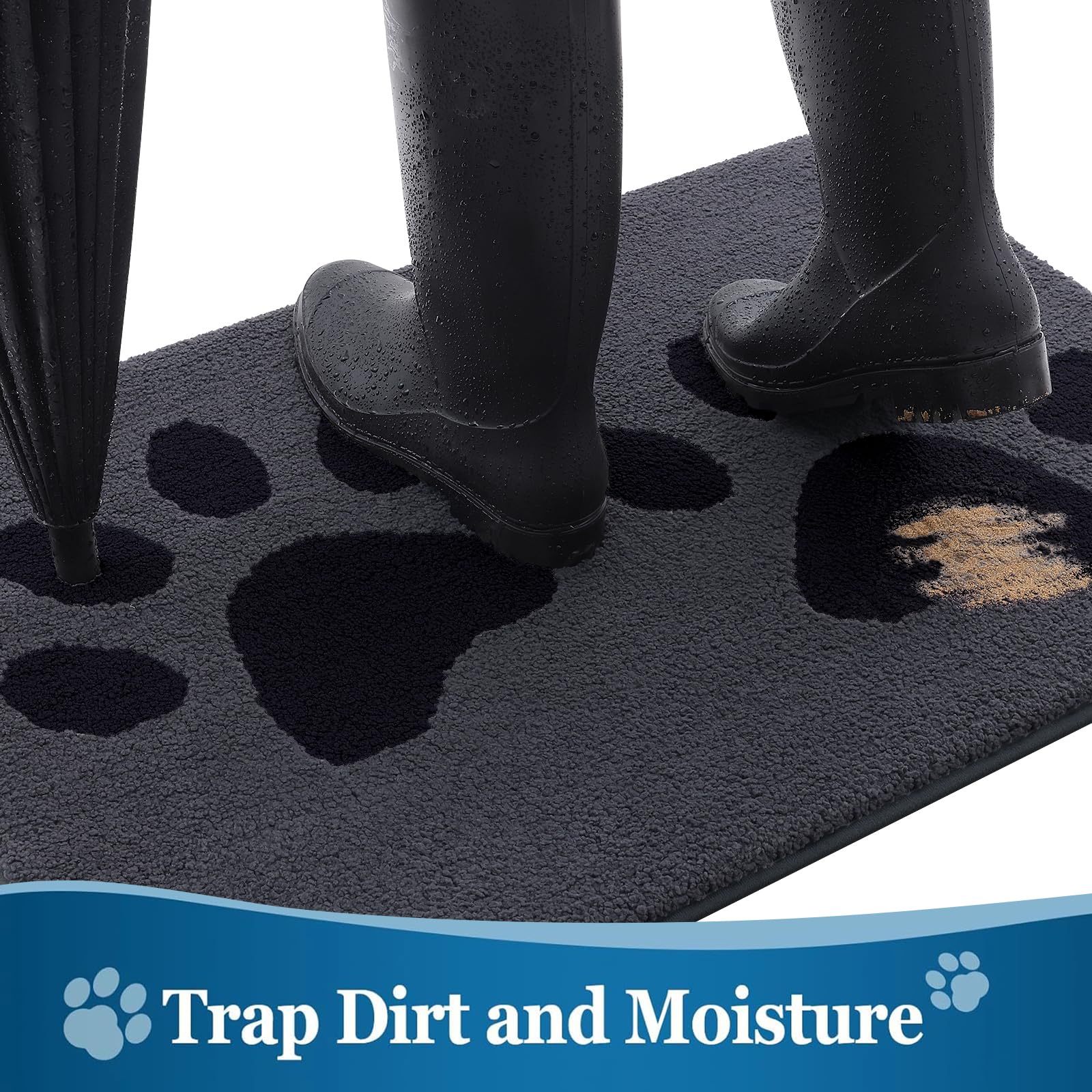 Buganda Dog Door Mat side view showcasing low-profile design
