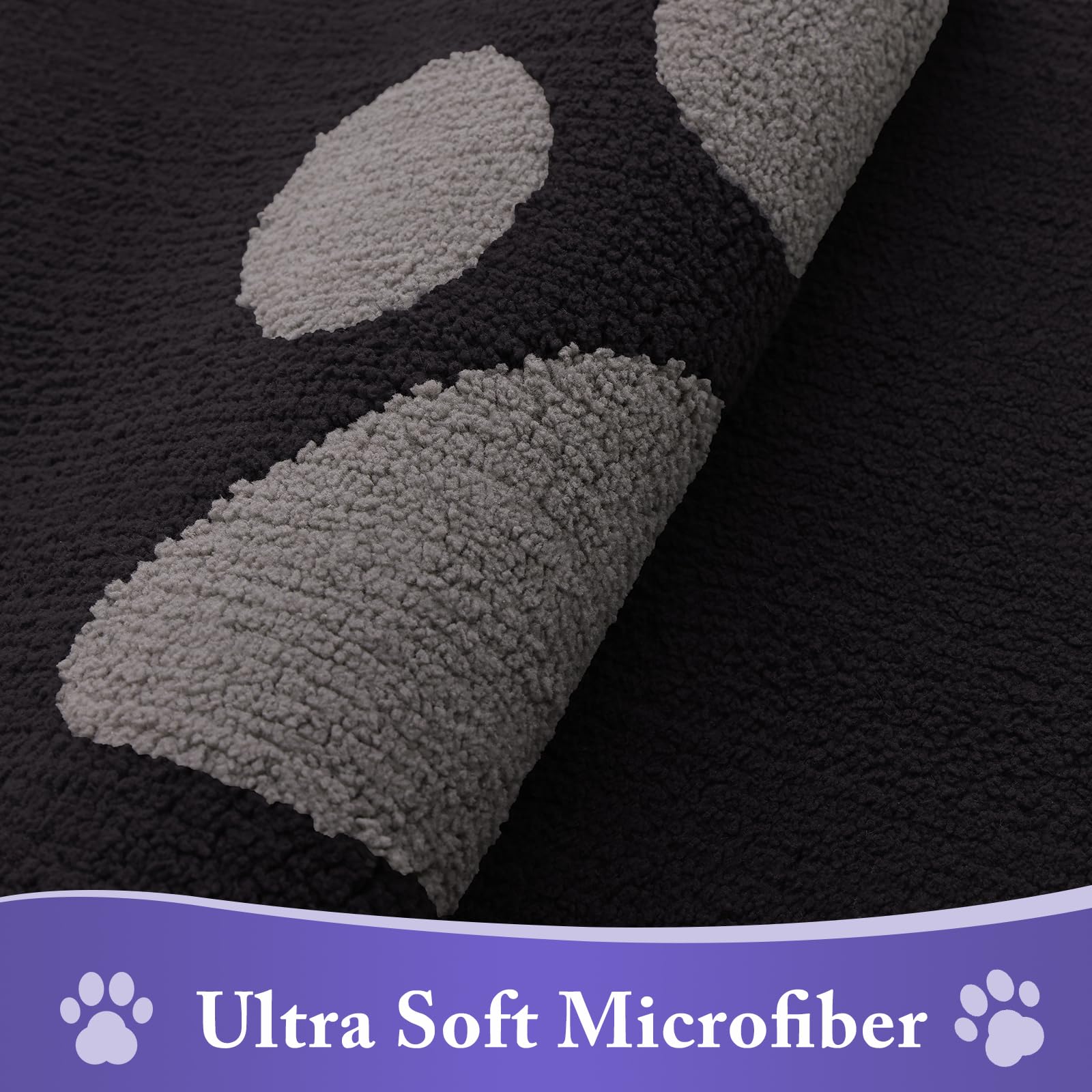 Buganda Dog Door Mat side view showing thickness