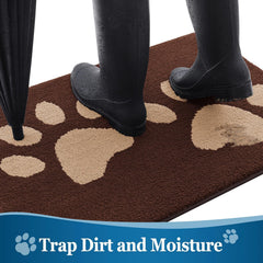 Buganda Dog Door Mat side view showing thickness