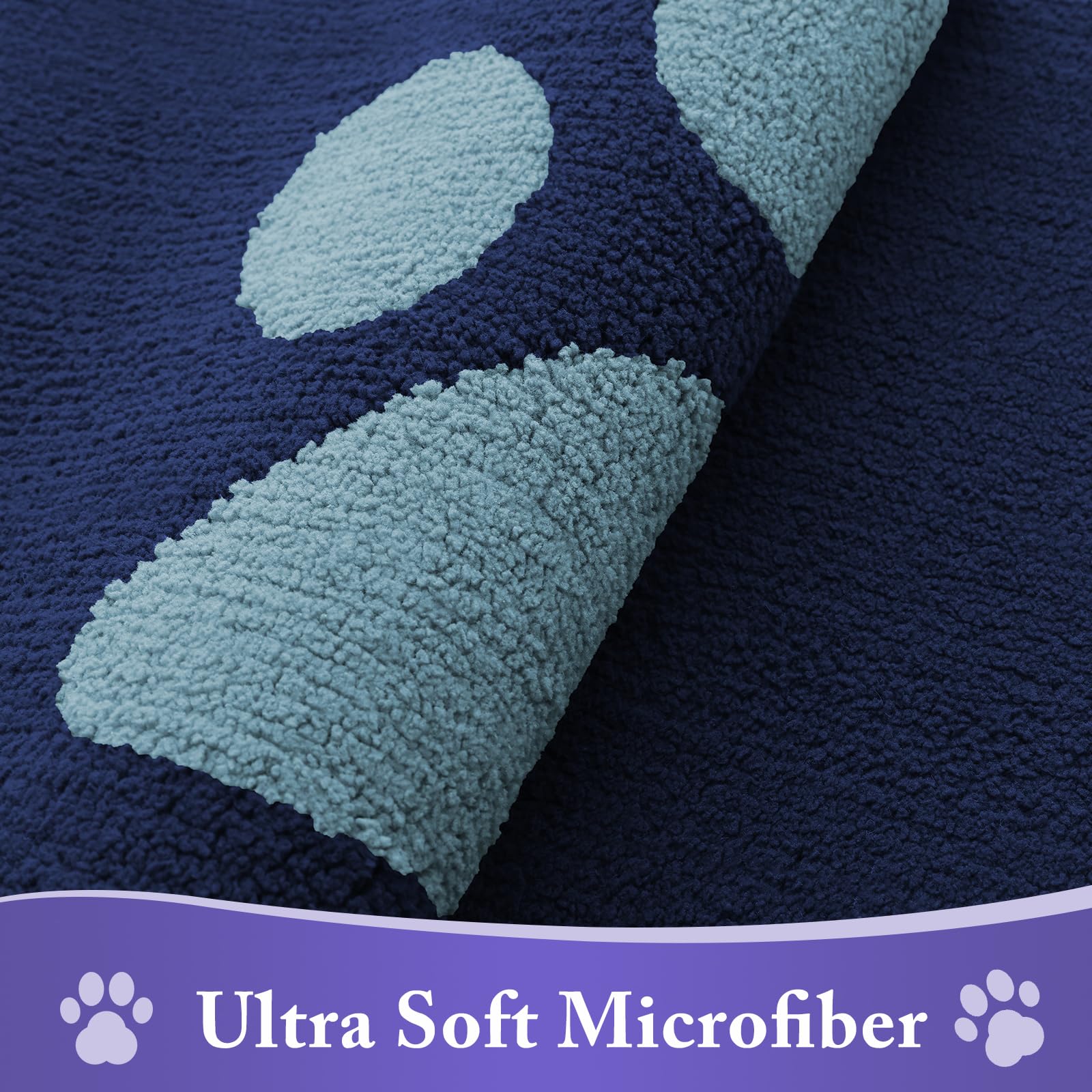 Buganda Dog Door Mat soft microfiber texture close-up
