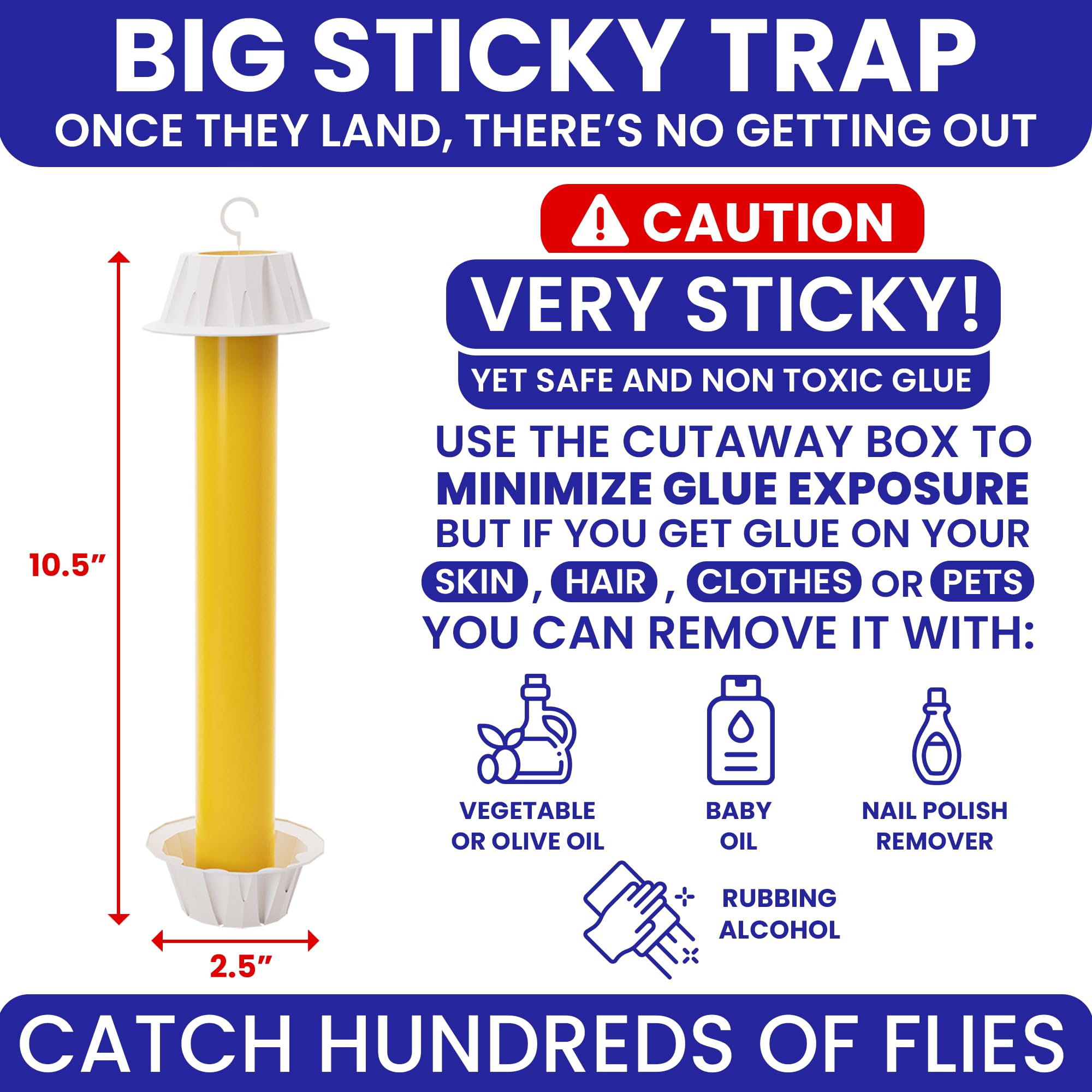 BugBane Fly Stick Sticky Fly Trap placed on a kitchen counter