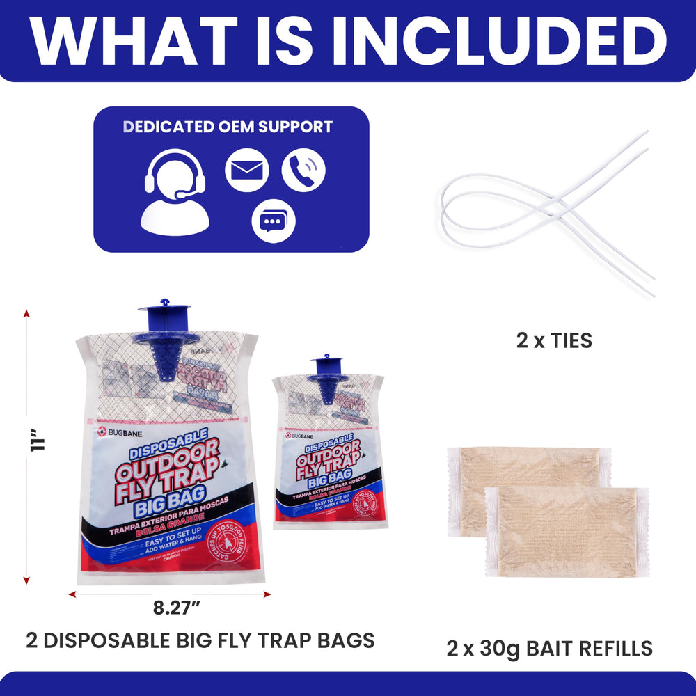 BugBane fly trap product details on display