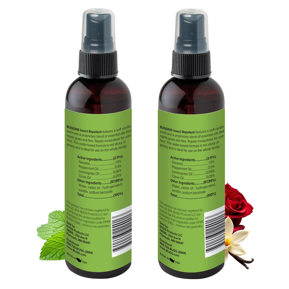 Buggins insect repellent safe for kids label