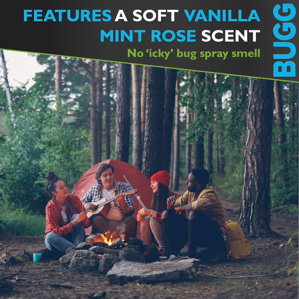 Buggins insect repellent showing easy application method