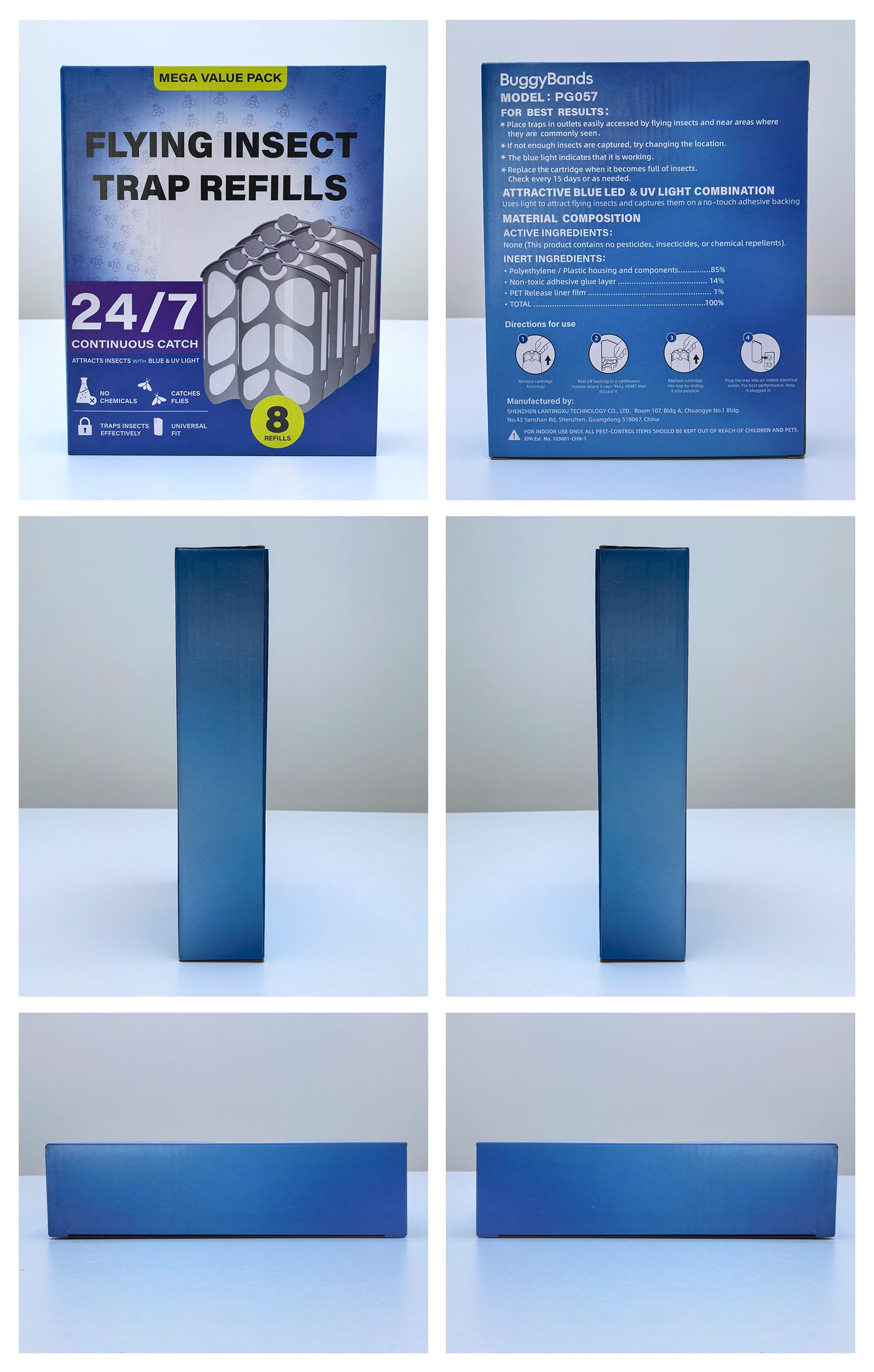 BuggyBands refills ready to use in a living room