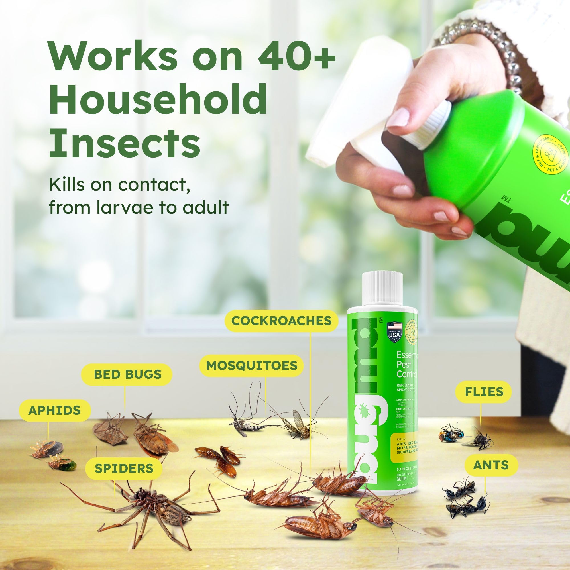 BugMD Bed Bug Spray concentrate bottle with label