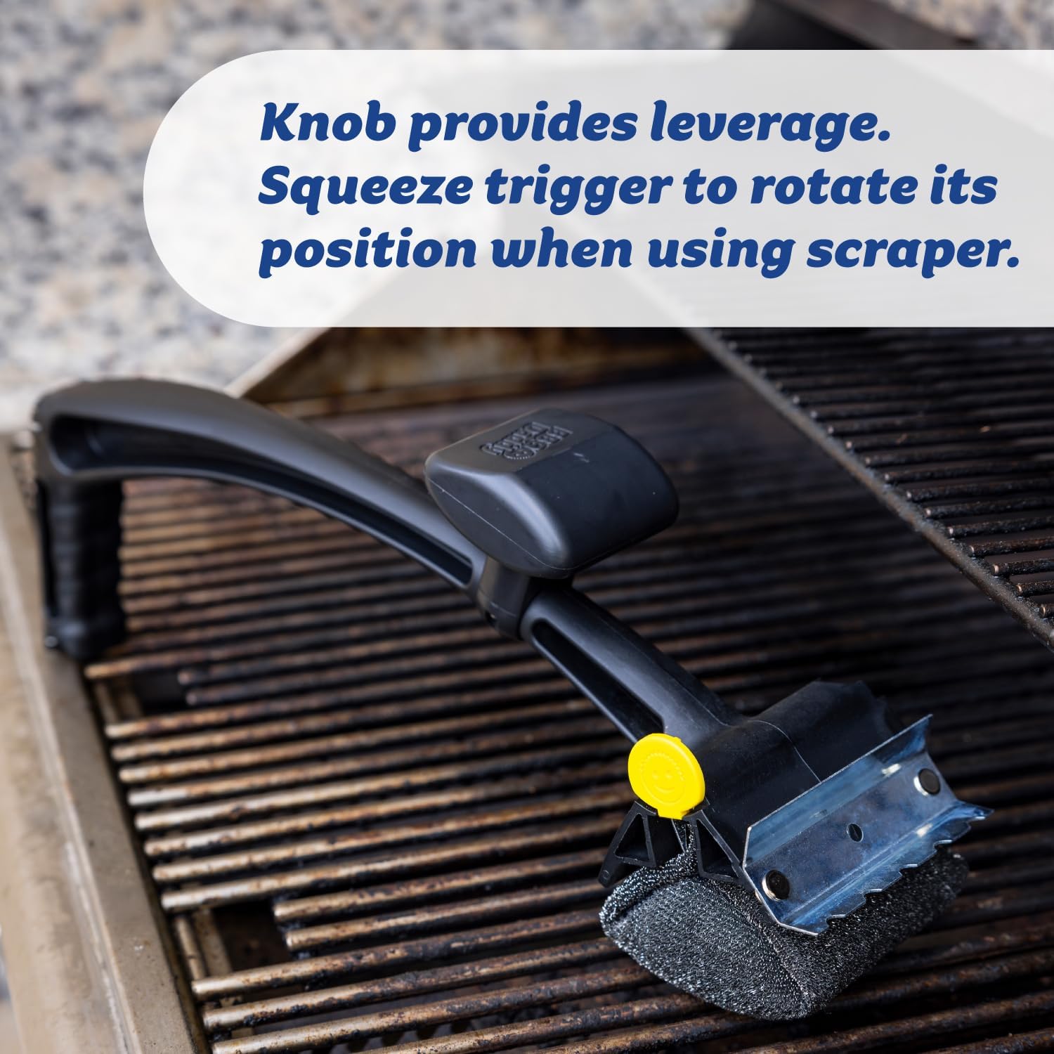 Built-in scraper feature of Scrub Daddy BBQ Daddy