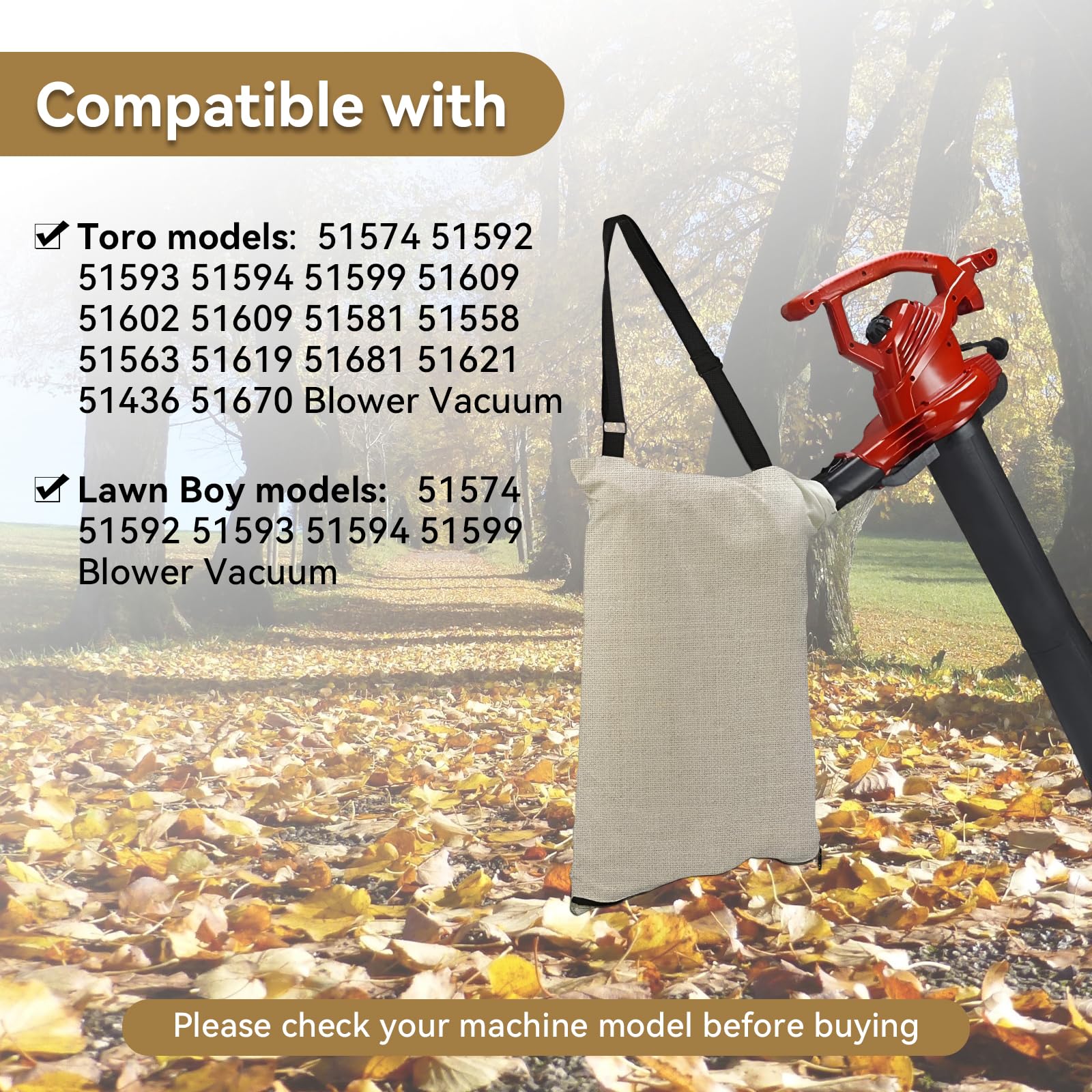 Bularie Leaf Blower Vacuum Bag packaging