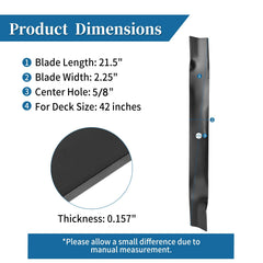 Bularie mower blades package showing two blades