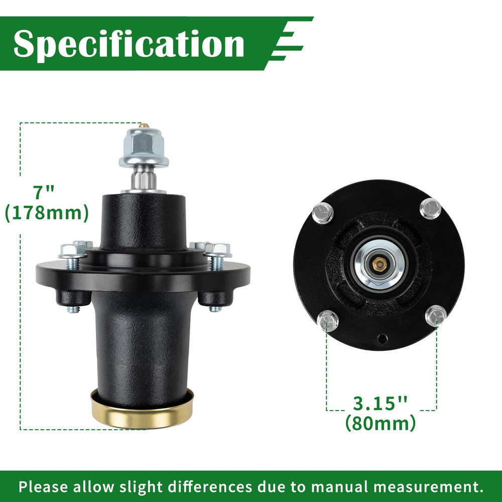 Bularie spindle assembly black side view