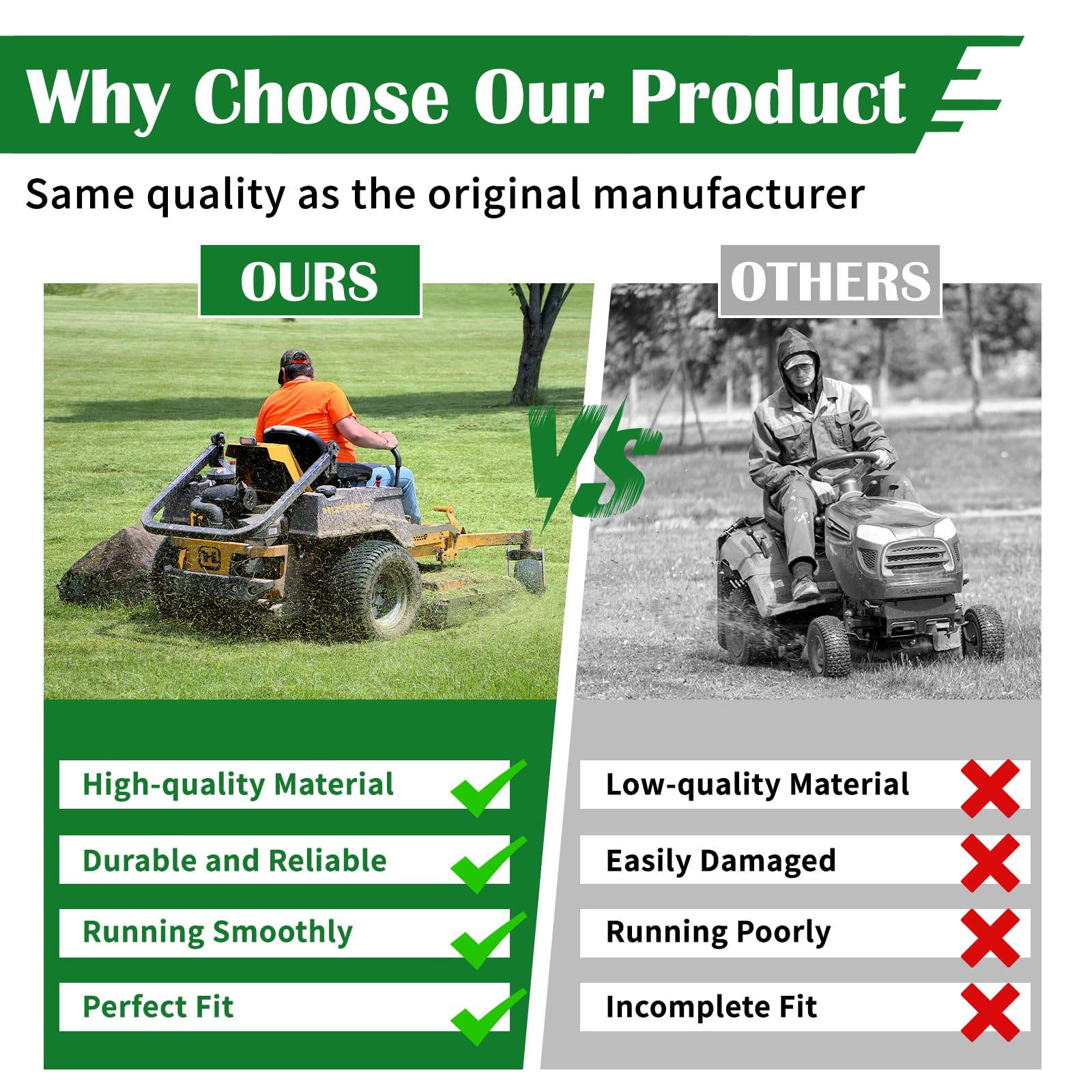Bularie spindle assembly compatibility with Hus-qvarna models
