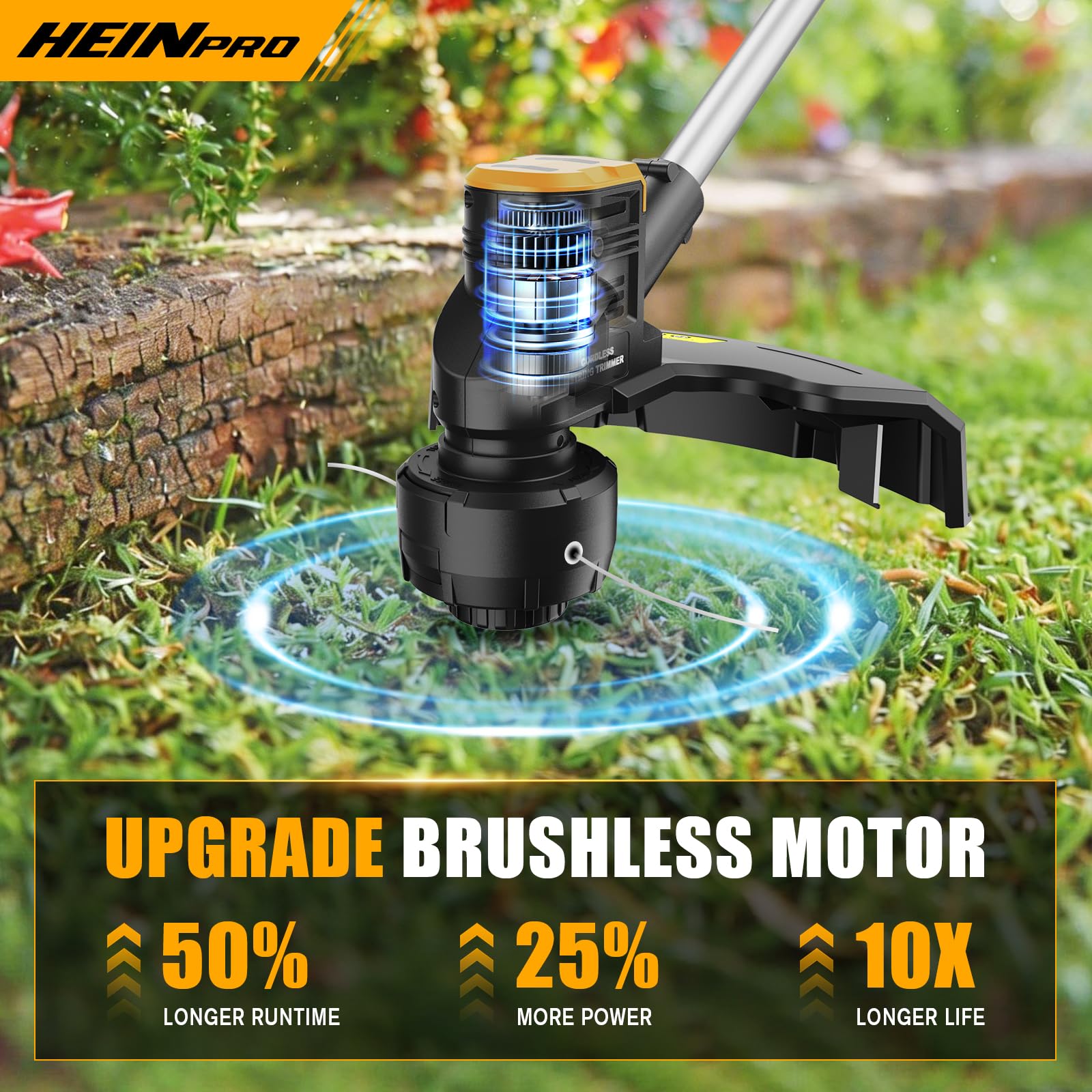Bump feed line advancement feature of HEINPRO Weed Wacker