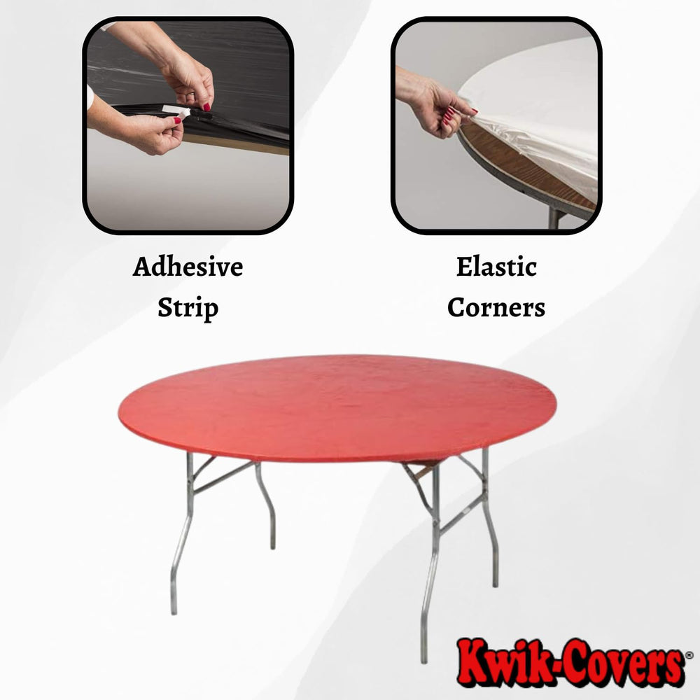 Bundle of 5 Kwik-Covers red table covers