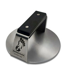 Burger Iron Sasquash Burger Smasher front view with flat handle