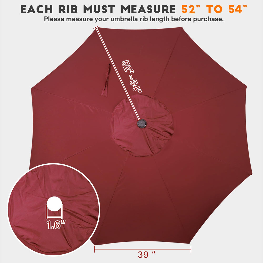 Burgundy canopy showing air vent design for ventilation