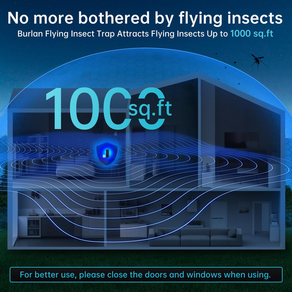 BURLAN Indoor Fruit Fly Trap packaging and contents