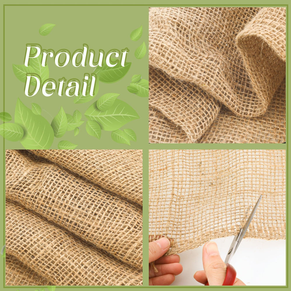 Burlap roll showing width and texture