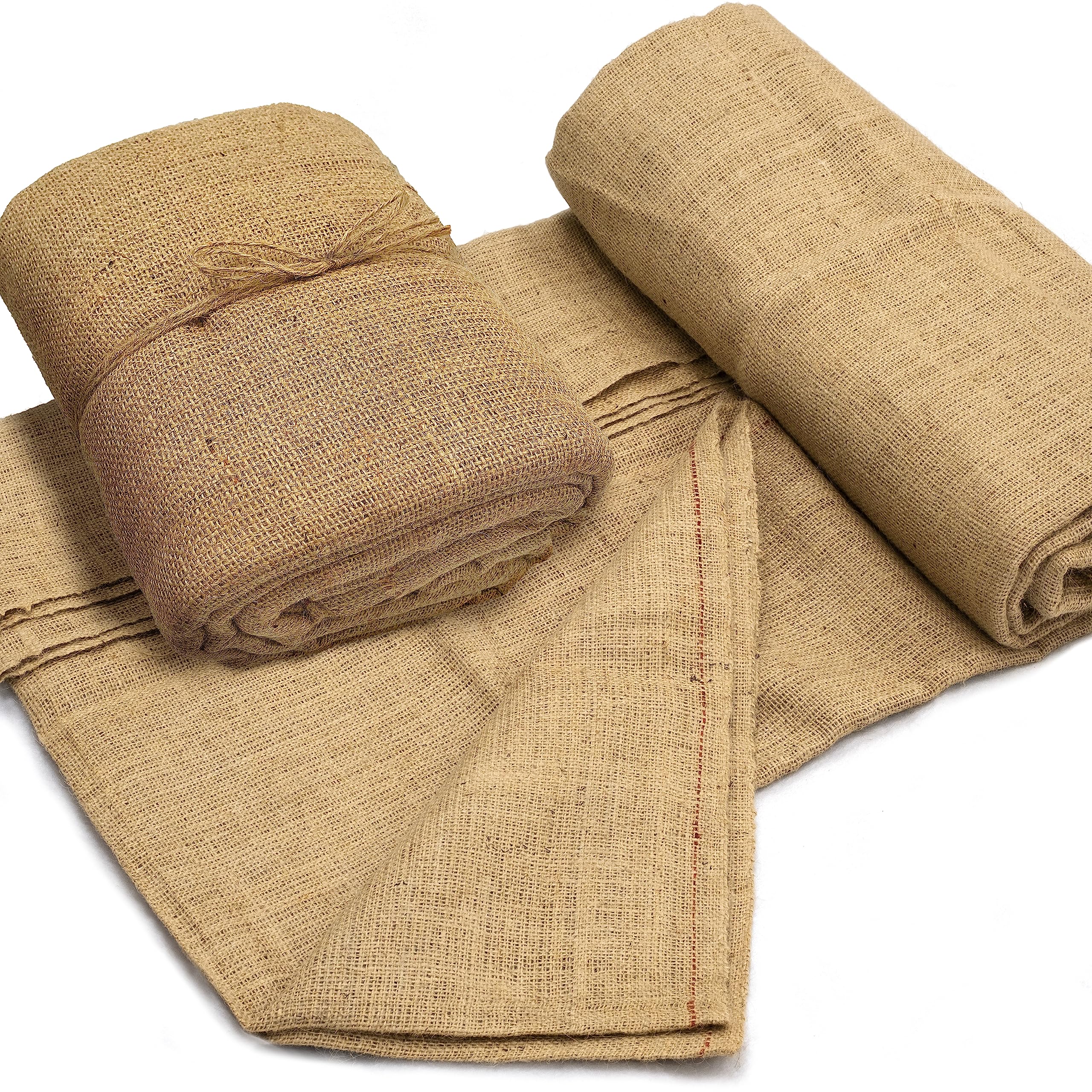 Burloptuous 40 x 30 ft burlap fabric roll in beige color