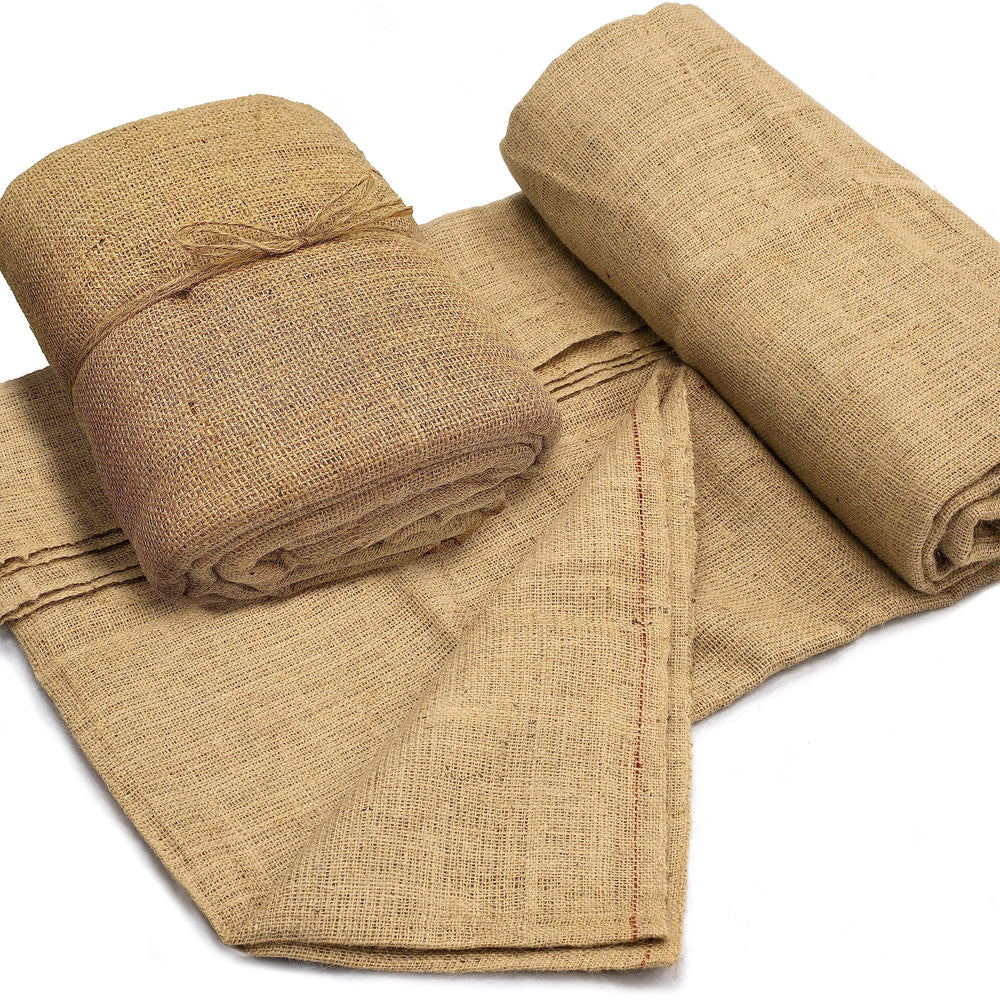 Burloptuous 40 x 30 ft burlap fabric roll in beige color