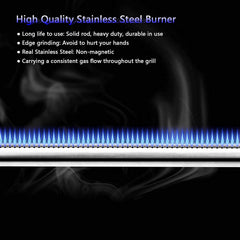 Burner tube set for Weber Spirit E310, showing components