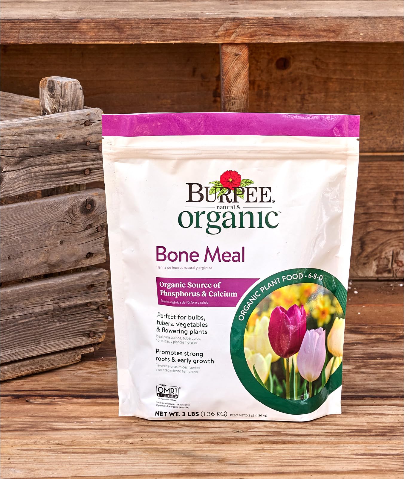 Burpee Bone Meal Fertilizer label details and ingredients